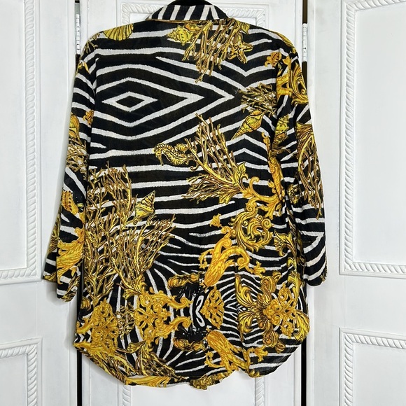 Antica Santoria Giacomo Cinque beaded coral shell golden artistic thin beach top - Picture 8 of 8